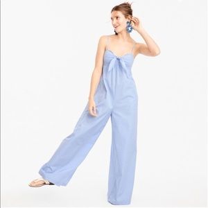 Thomas Mason for J Crew tie-front jumpsuit